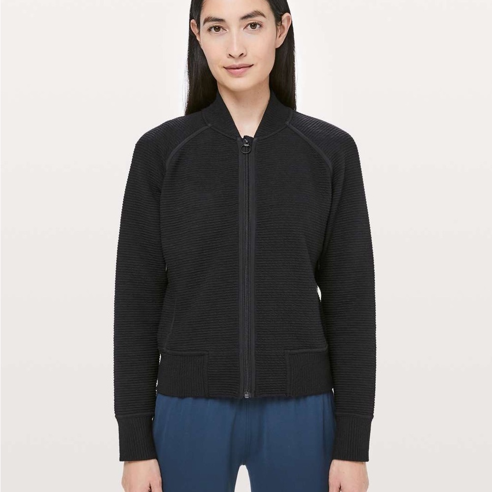 Lululemon Athletica Black Zip-Up Sweatshirt